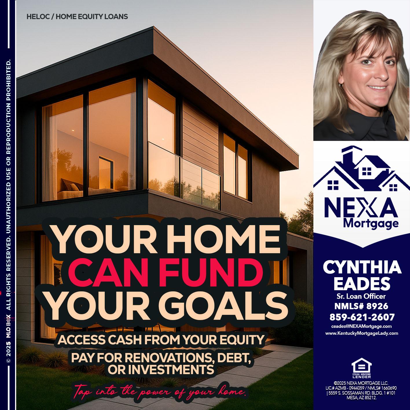 HELOC - Cynthia Eades -Sr. Loan Officer