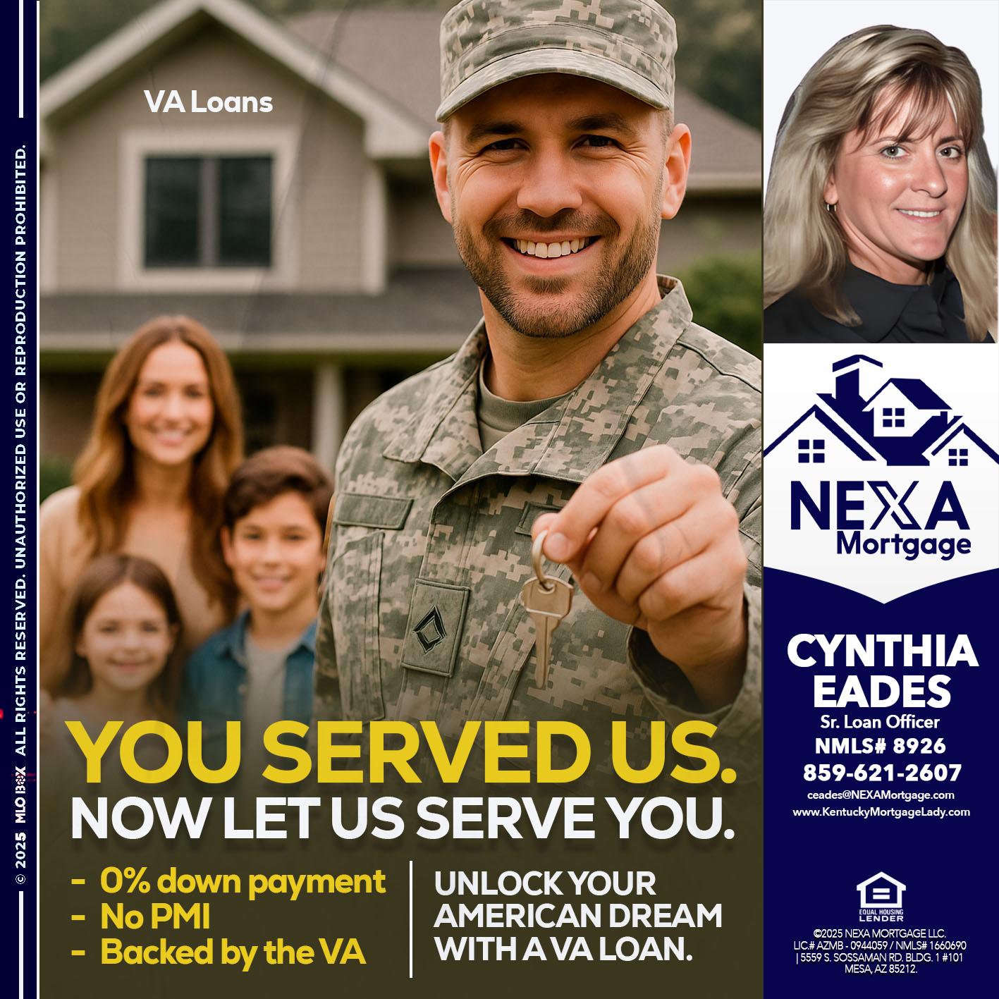 YOU DESERVED - Cynthia Eades -Sr. Loan Officer