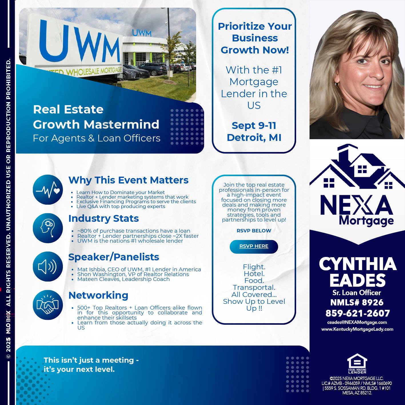 DETROIT TRIP - Cynthia Eades -Sr. Loan Officer