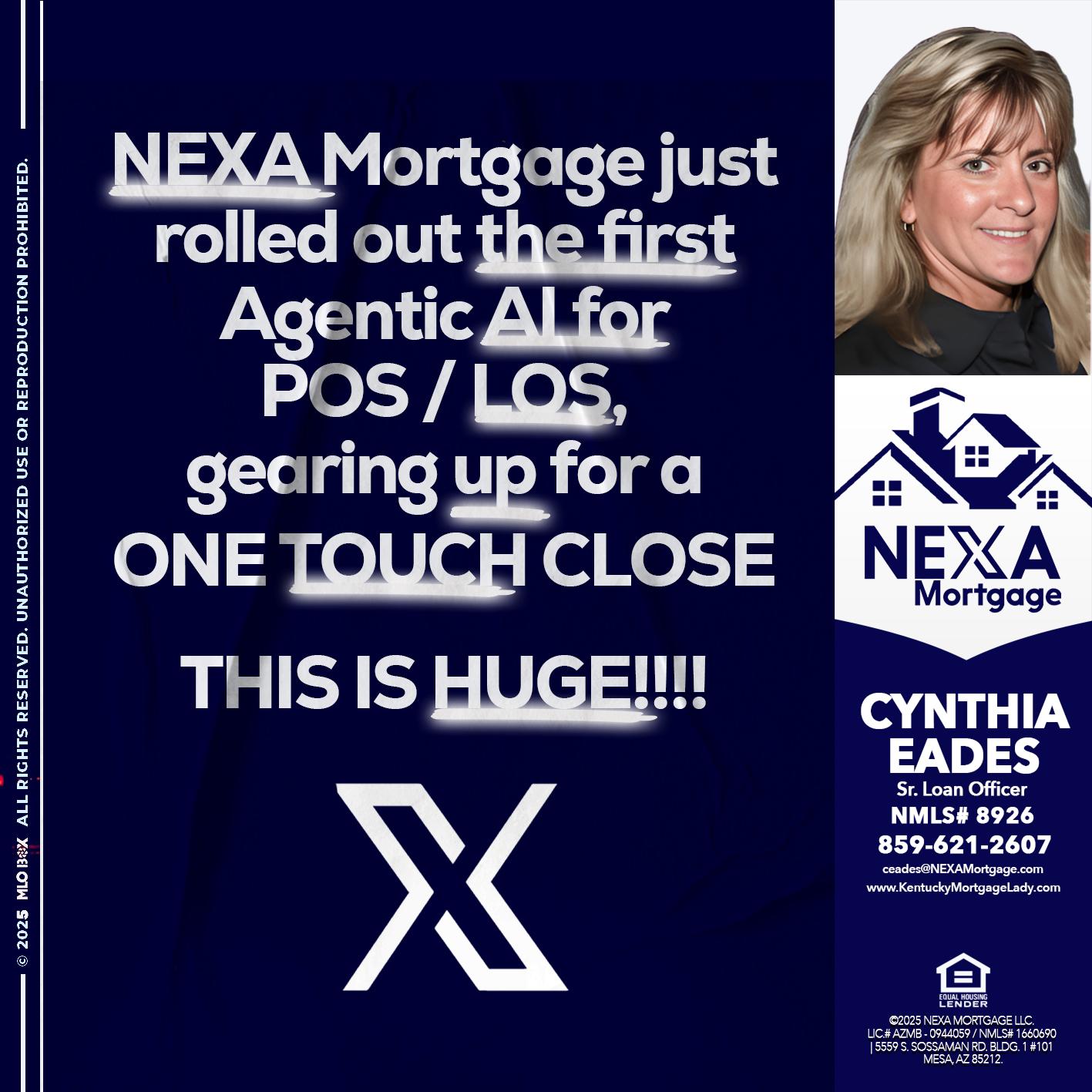 NEXA MORTGAGE - Cynthia Eades -Sr. Loan Officer
