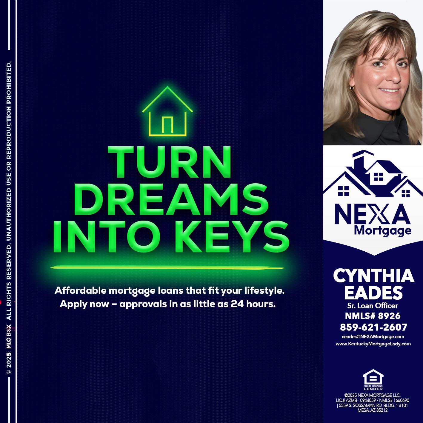 turn dreams - Cynthia Eades -Sr. Loan Officer