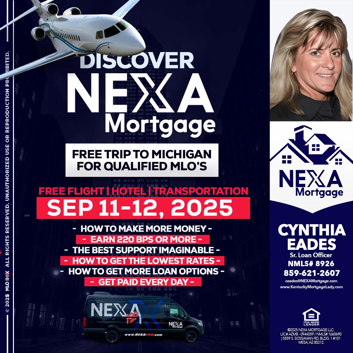 DISCOVER NEXA MORTGAGE - Cynthia Eades -Sr. Loan Officer