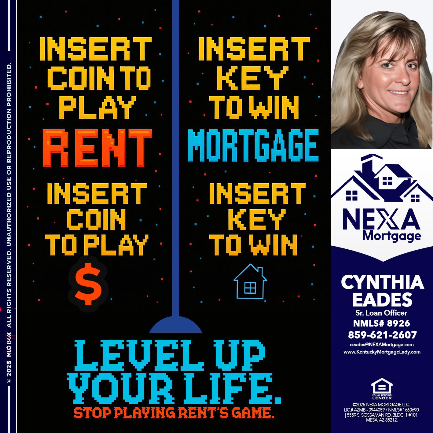 INSERT COIN - Cynthia Eades -Sr. Loan Officer