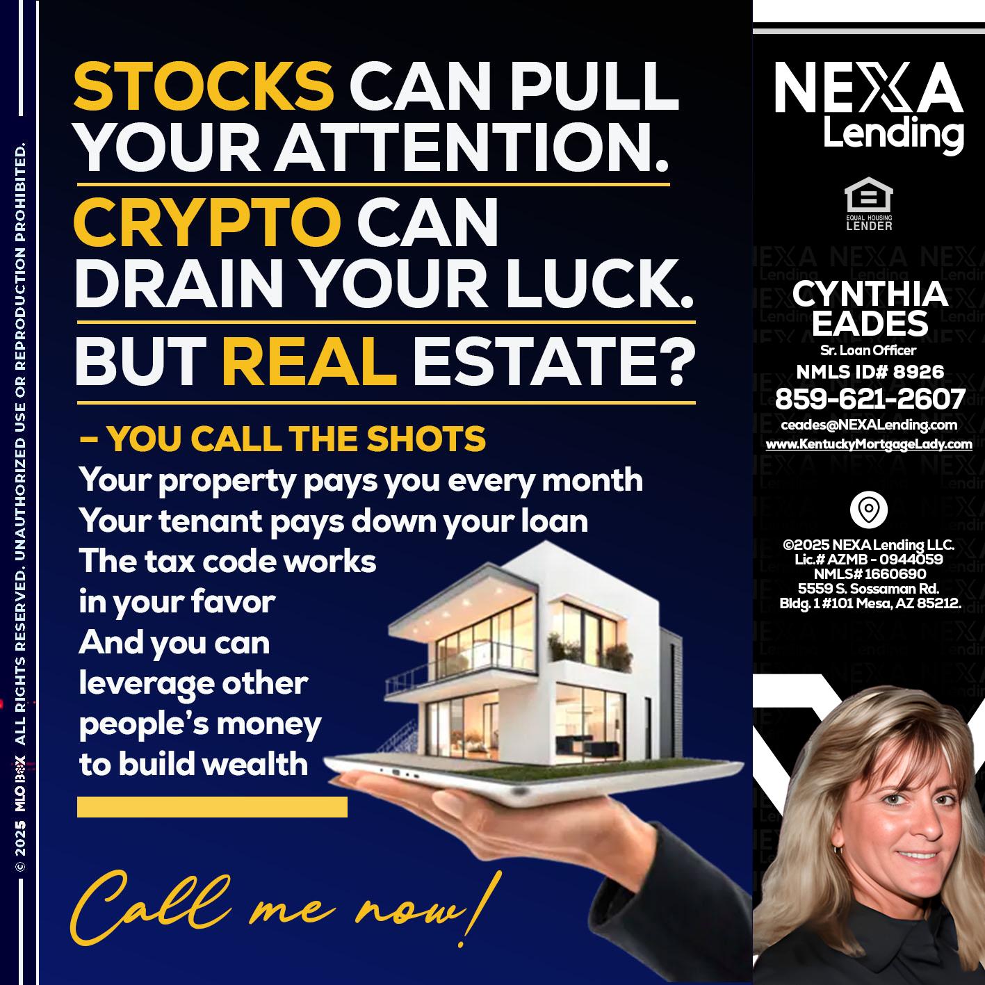STOCK YOUR - Cynthia Eades -Sr. Loan Officer