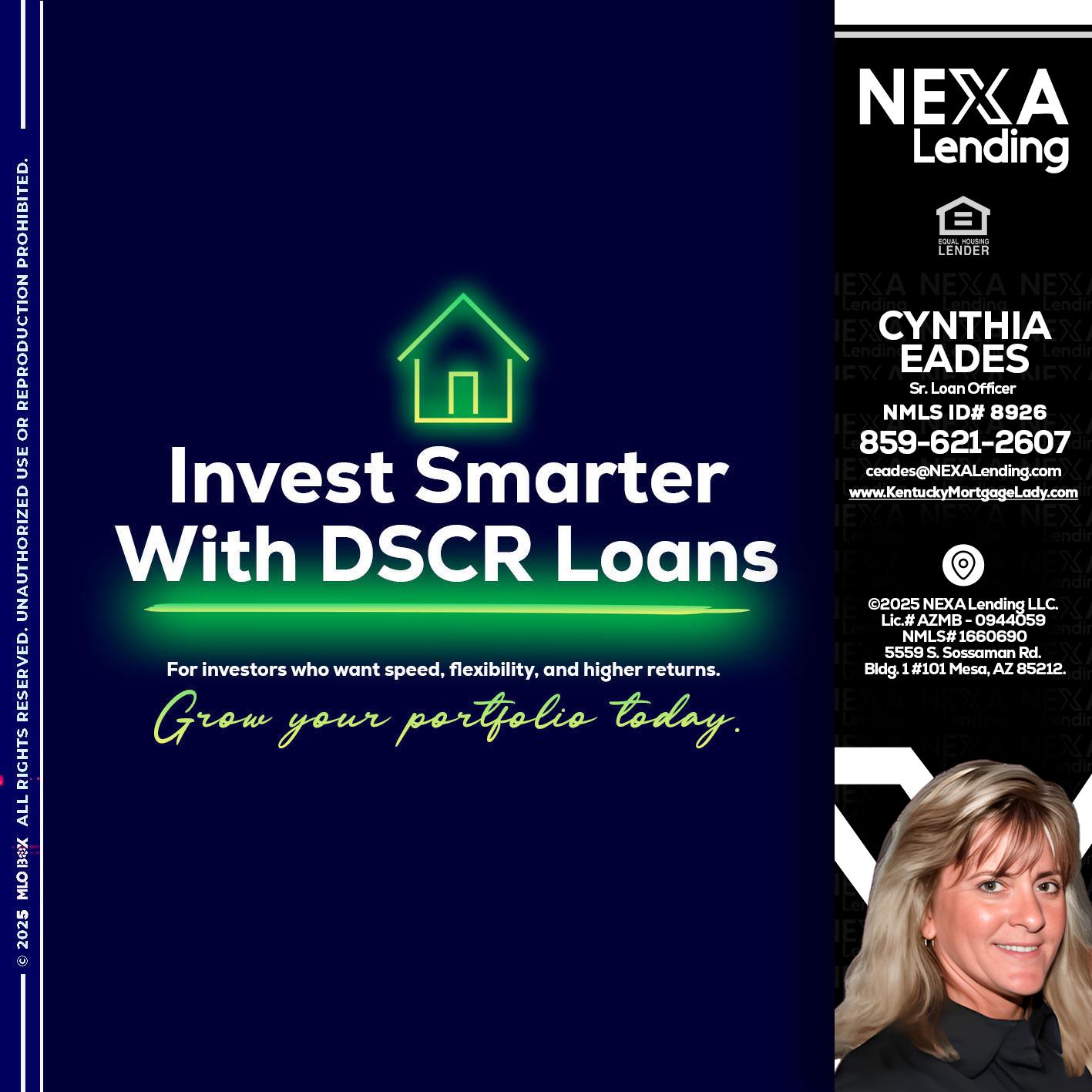 DSCR - Cynthia Eades -Sr. Loan Officer