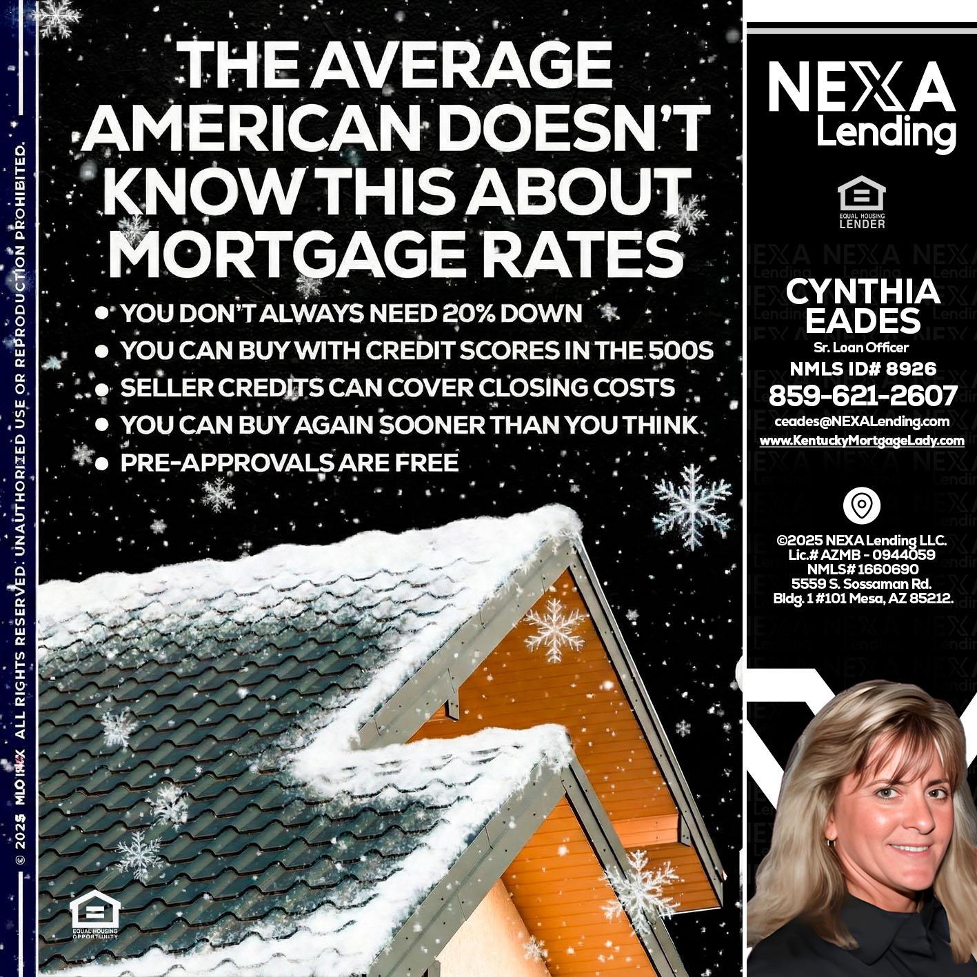 THE AVERAGE - Cynthia Eades -Sr. Loan Officer