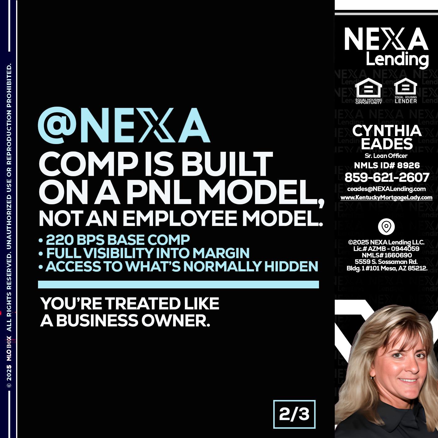 2 OF 3 - Cynthia Eades -Sr. Loan Officer