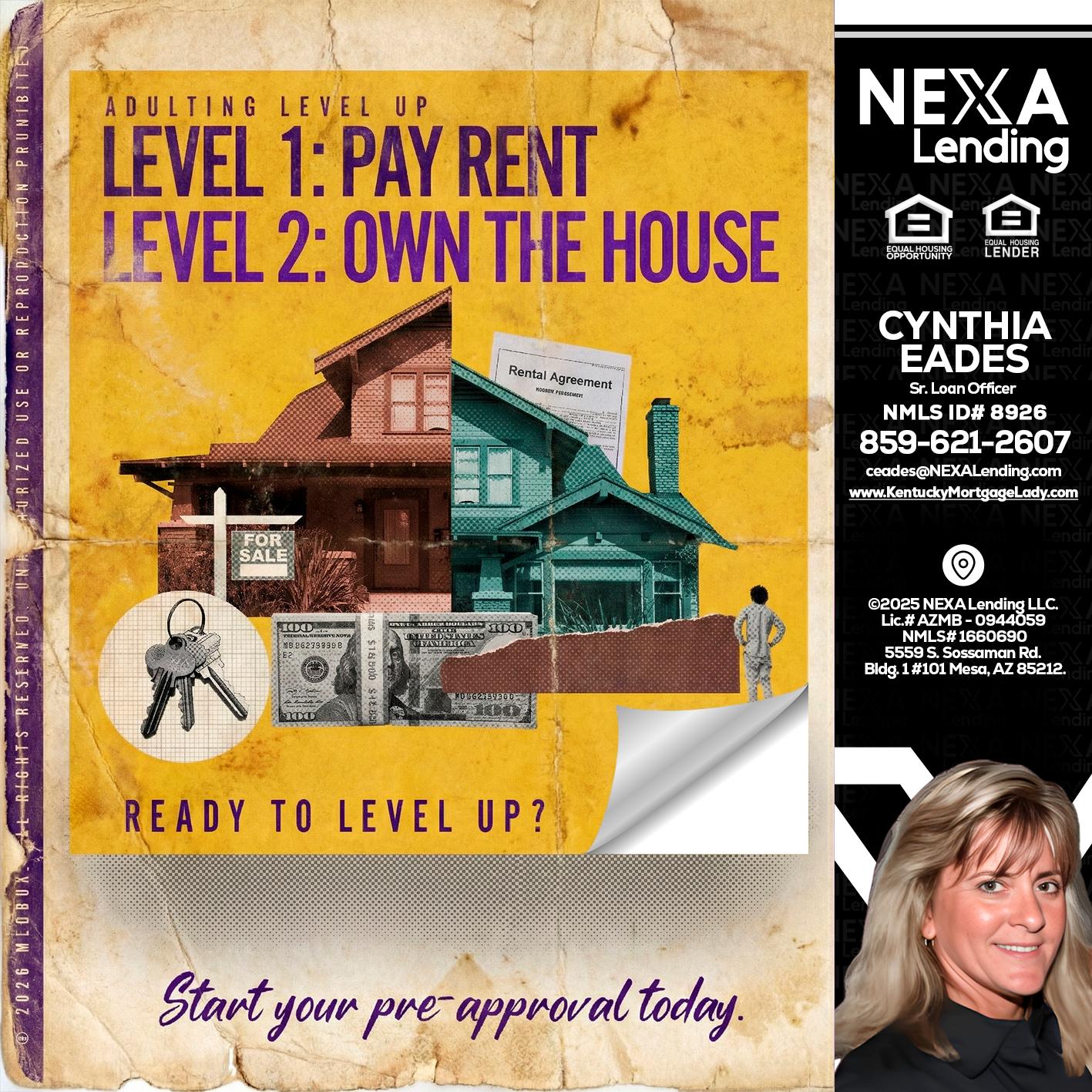 LEVEL 1 - Cynthia Eades -Sr. Loan Officer