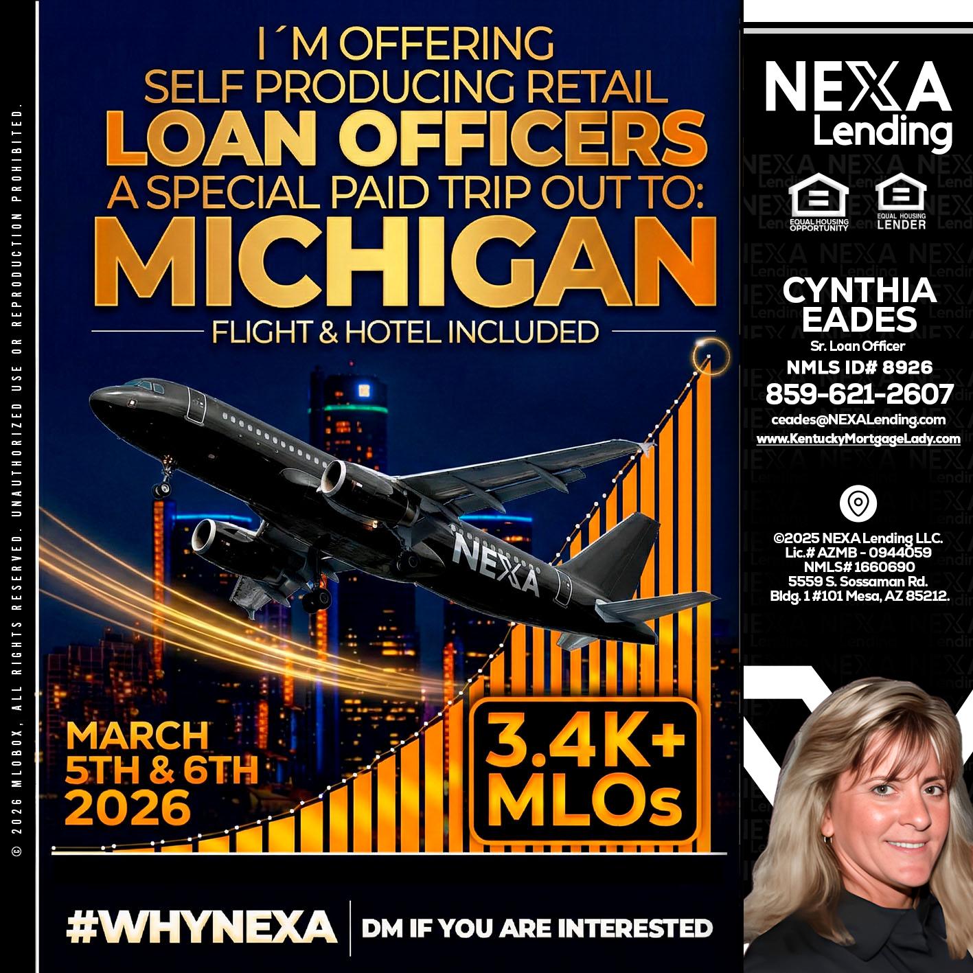 MICHIGAN - Cynthia Eades -Sr. Loan Officer