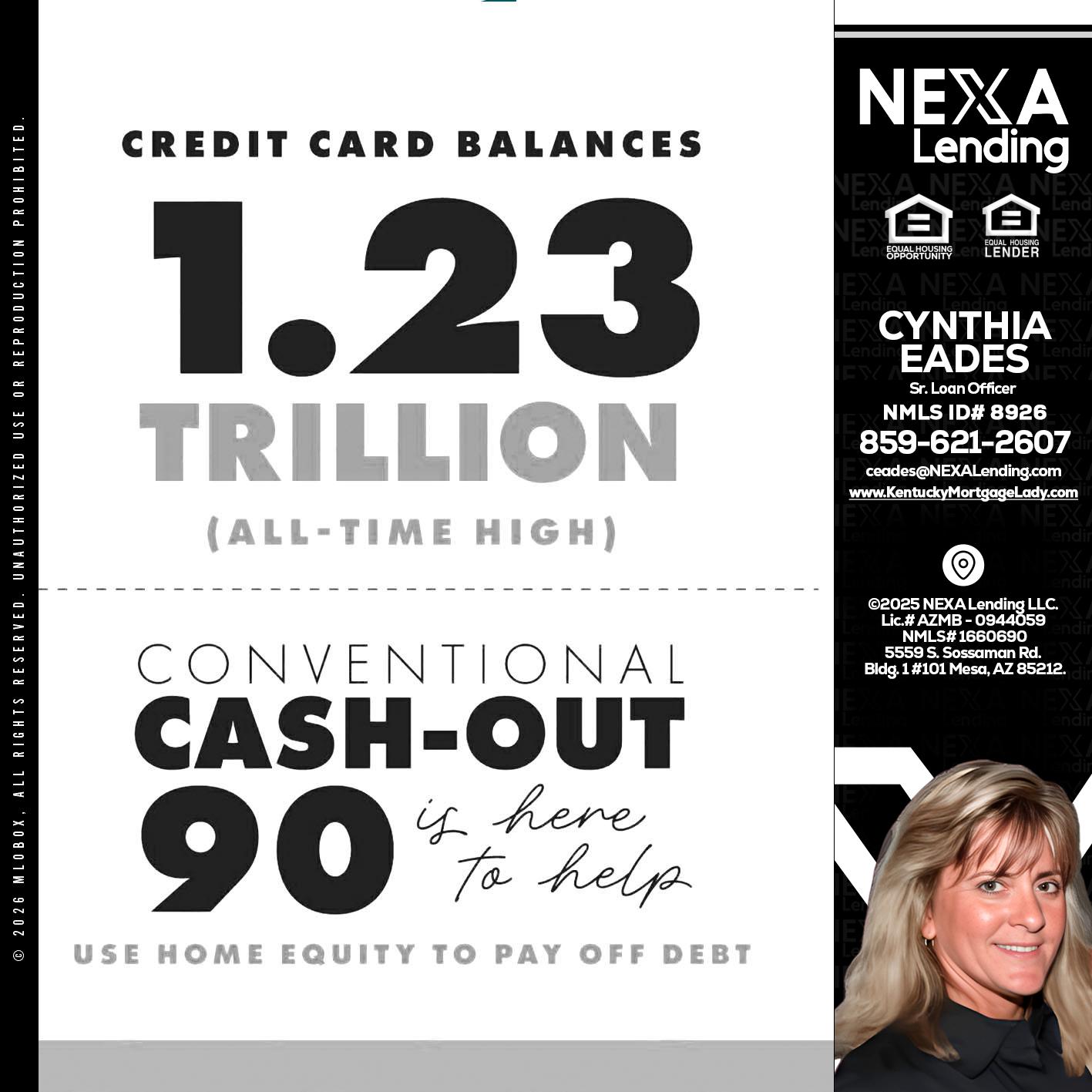 CREDIT CARD BALANCE - Cynthia Eades -Sr. Loan Officer
