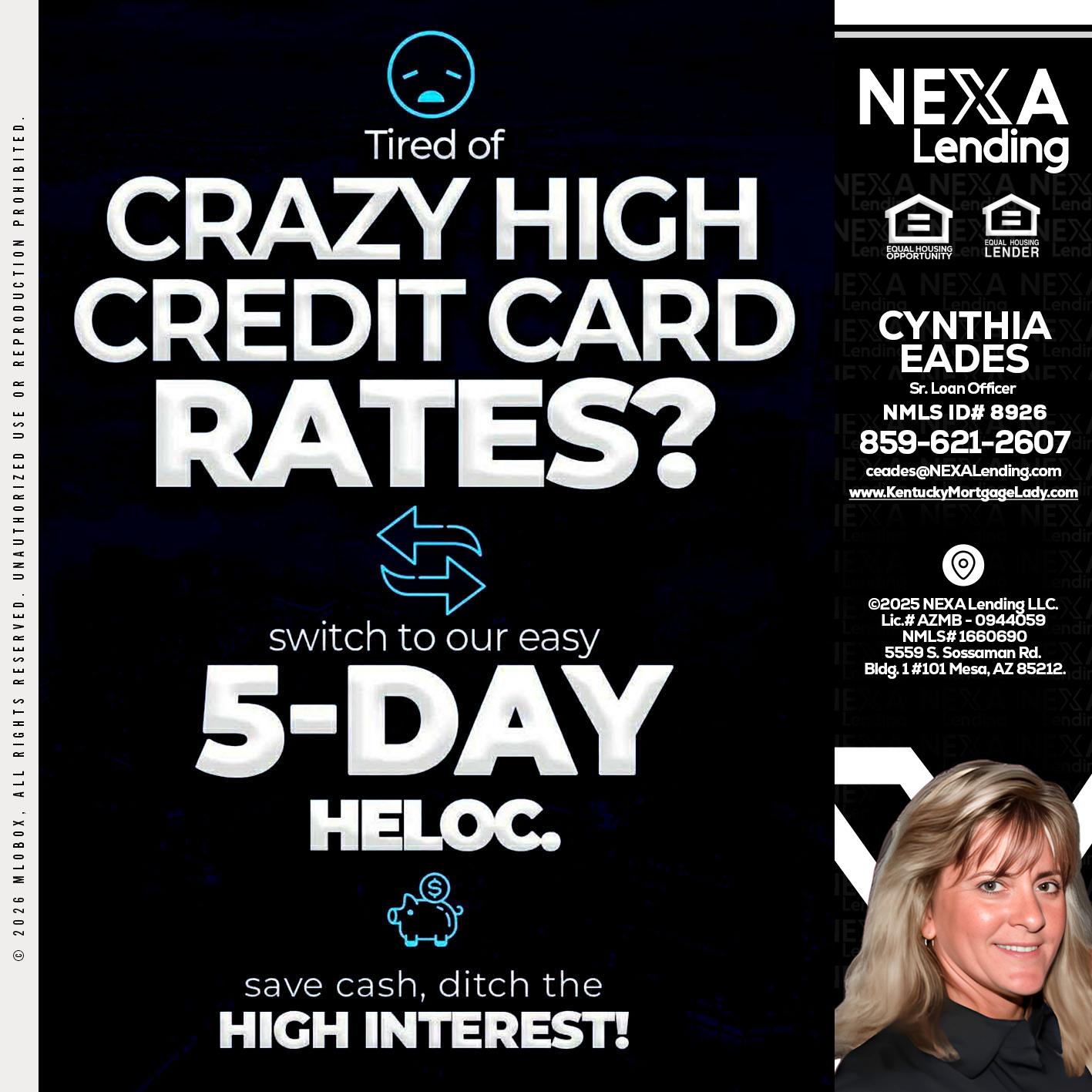 CRAZY HIGH - Cynthia Eades -Sr. Loan Officer