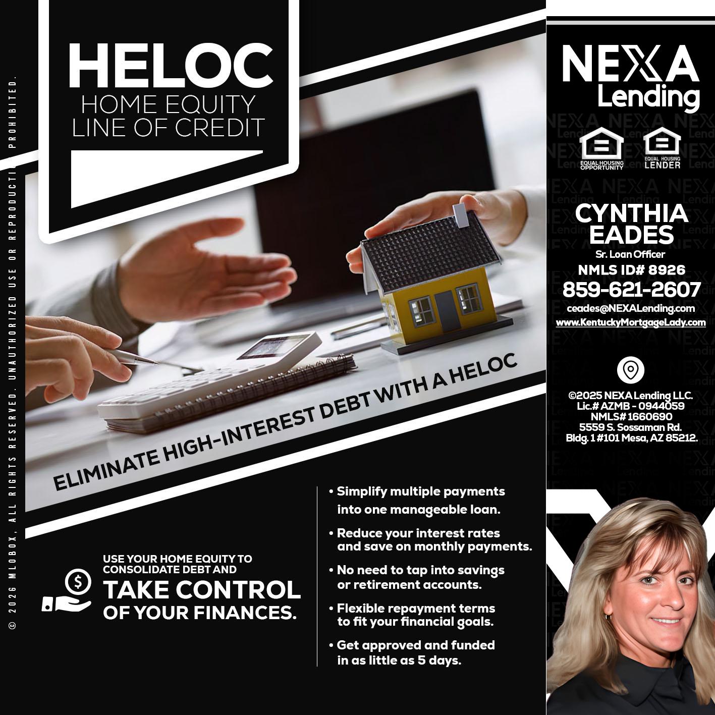 HELOC - Cynthia Eades -Sr. Loan Officer