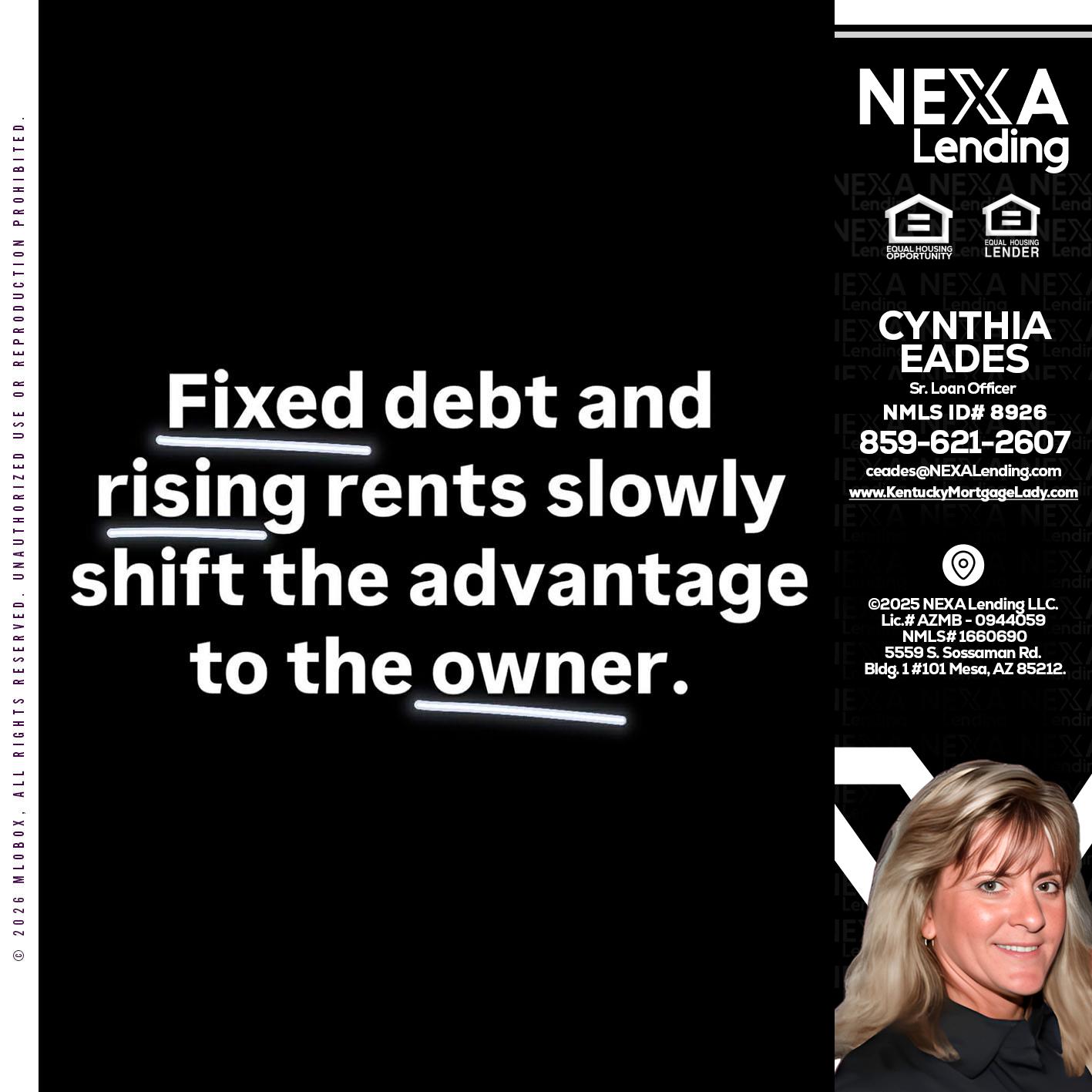 FIXED DEBT - Cynthia Eades -Sr. Loan Officer