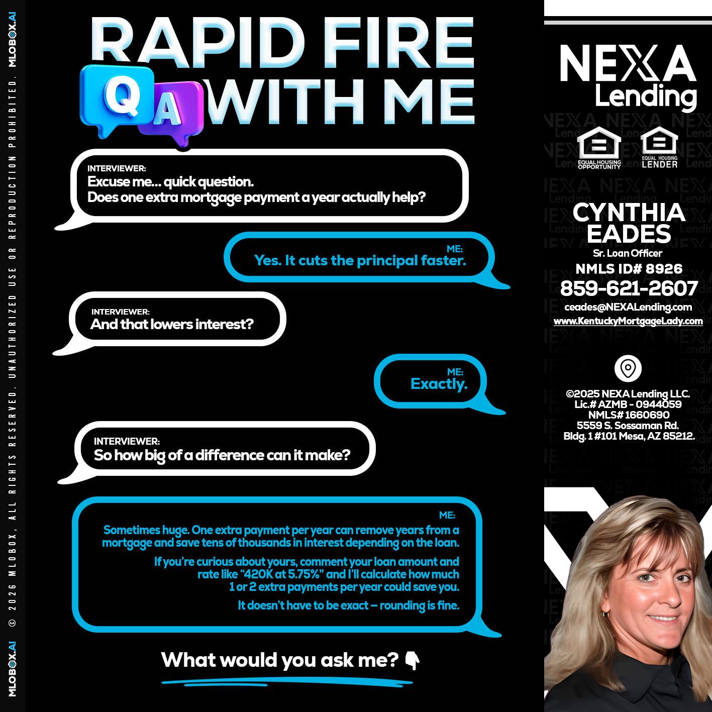 RAPID Q&A - Cynthia Eades -Sr. Loan Officer