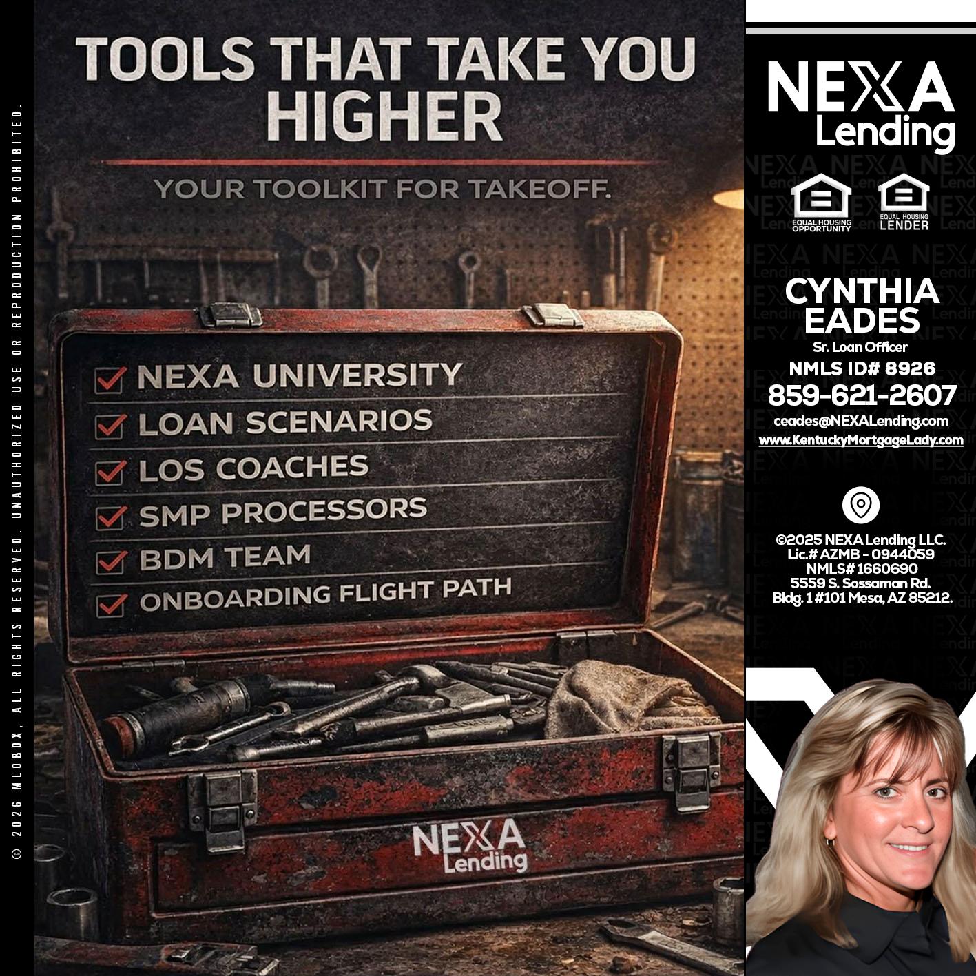 TOOLS THAT - Cynthia Eades -Sr. Loan Officer