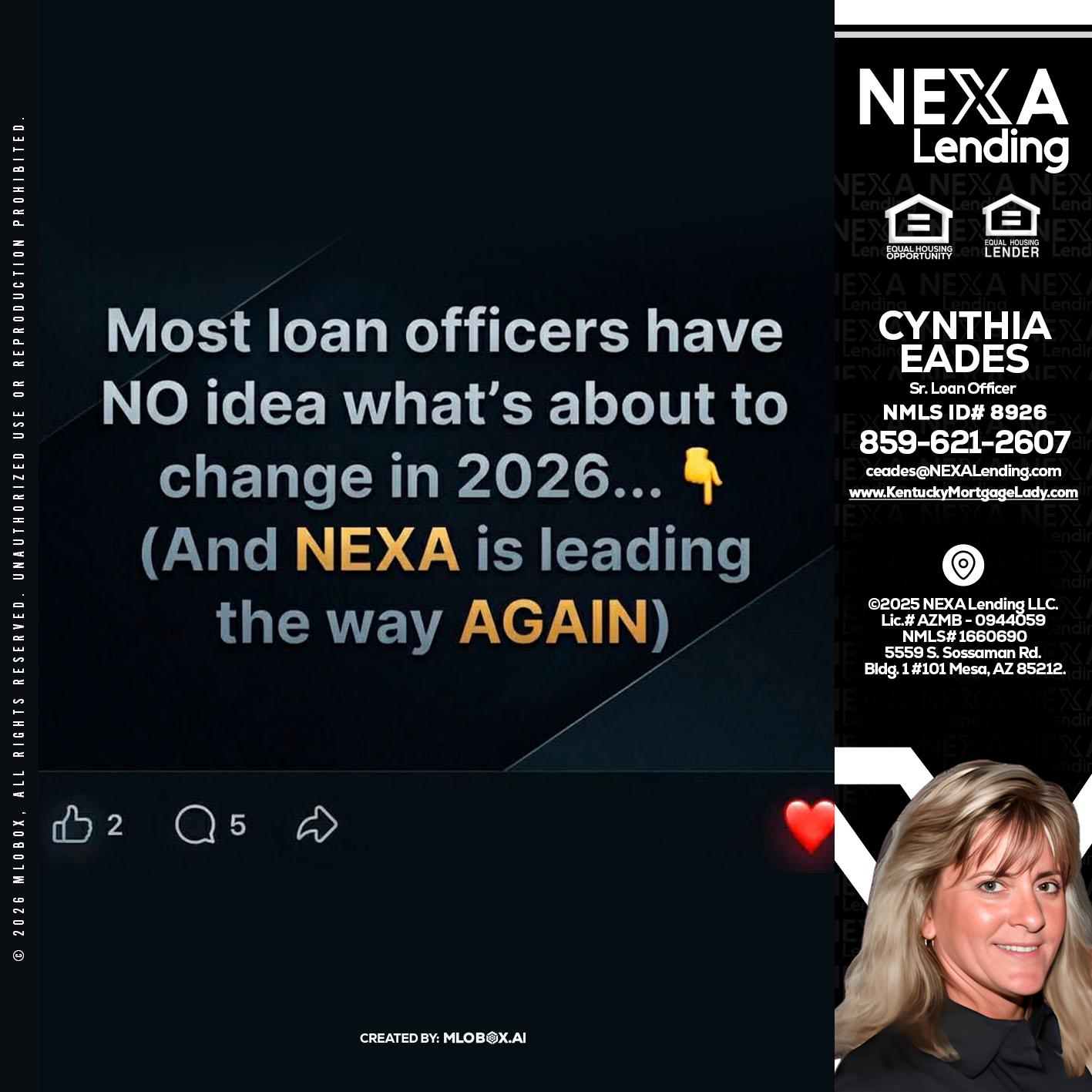 most loan officers - Cynthia Eades -Sr. Loan Officer