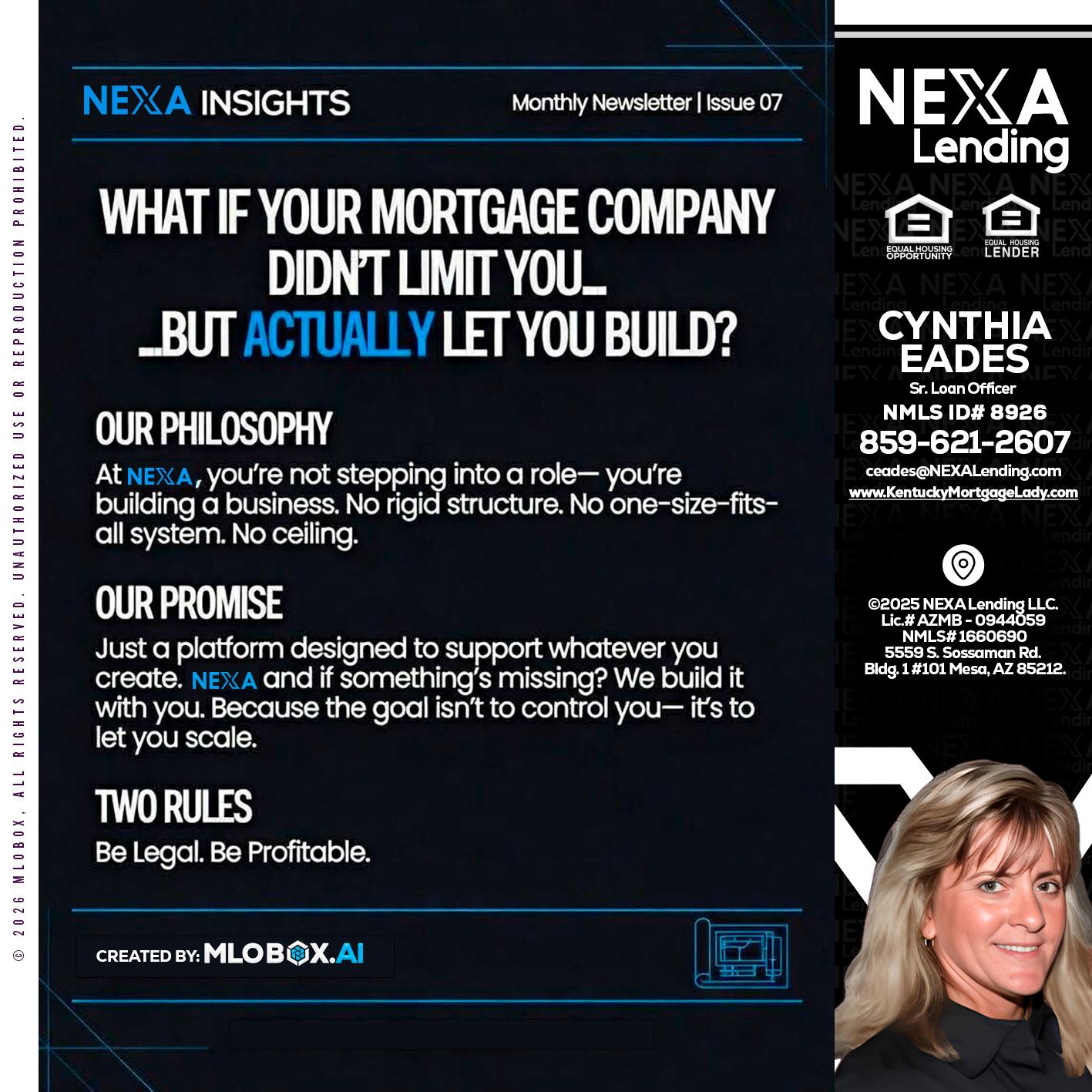 NEXA INSIGHTS - Cynthia Eades -Sr. Loan Officer