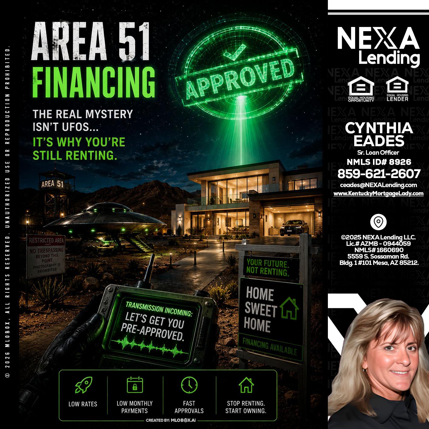 AREA 51 - Cynthia Eades -Sr. Loan Officer