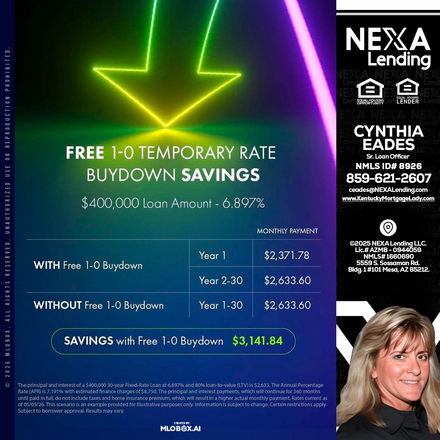 BUYDOWN - Cynthia Eades -Sr. Loan Officer
