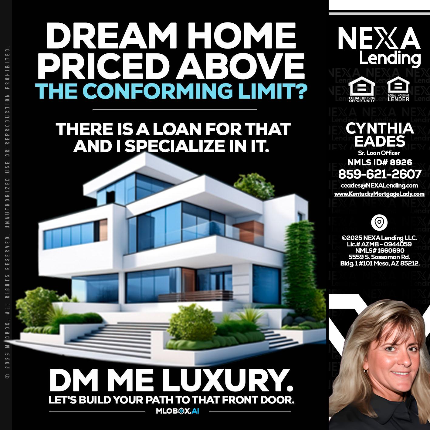 DREAM HOME - Cynthia Eades -Sr. Loan Officer