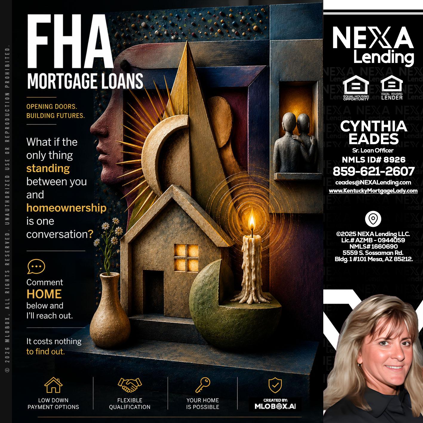 FHA - Cynthia Eades -Sr. Loan Officer
