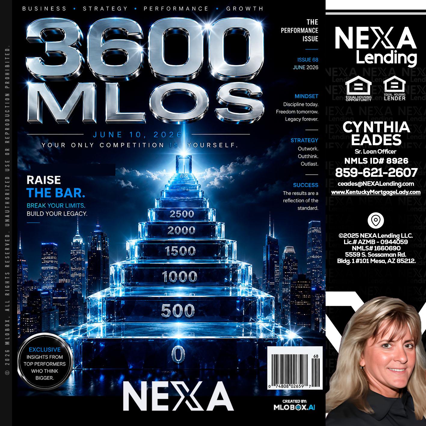 3600 MLOs - Cynthia Eades -Sr. Loan Officer