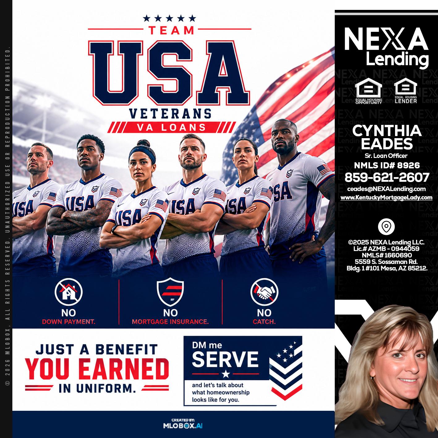 USA TEAM - Cynthia Eades -Sr. Loan Officer