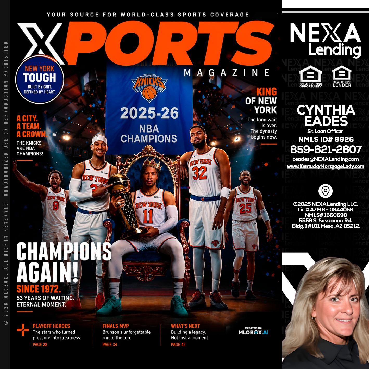 XPORTS MAGAZINE - Cynthia Eades -Sr. Loan Officer