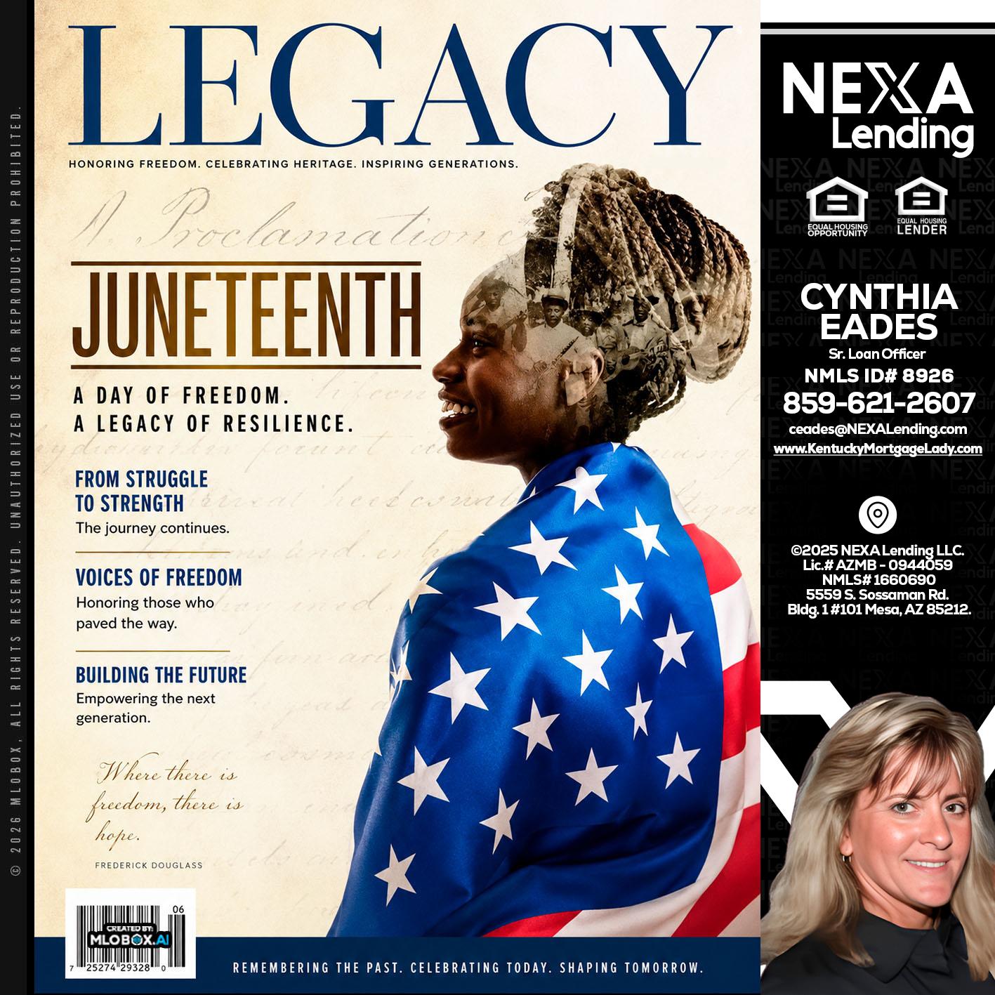 LEGACY - Cynthia Eades -Sr. Loan Officer