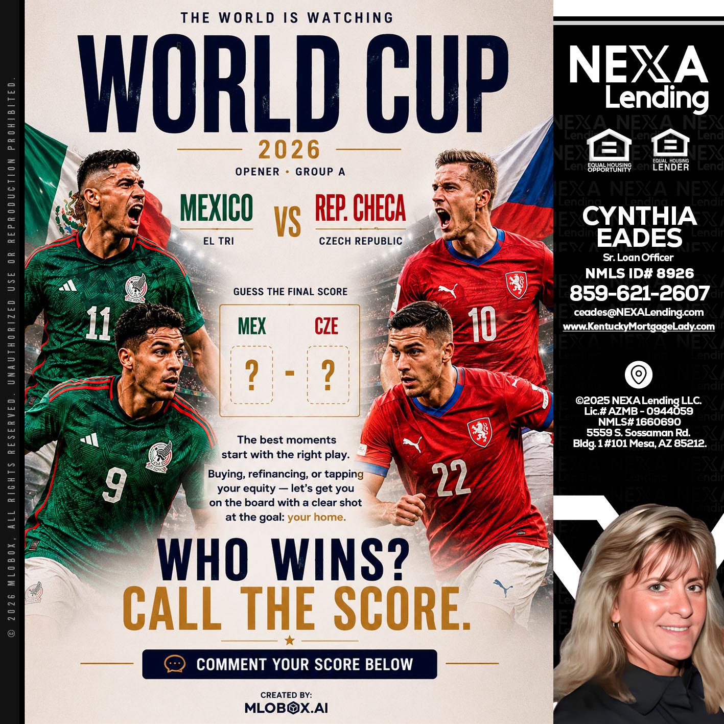 WORLD CUP 2026 - Cynthia Eades -Sr. Loan Officer