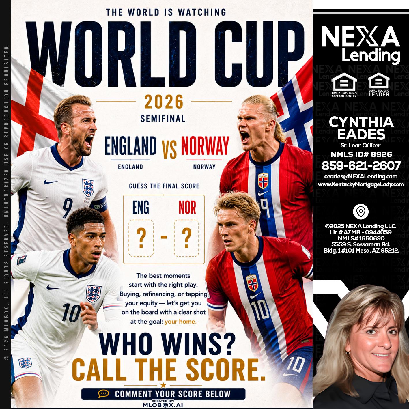 WORLD CUP 2026 - Cynthia Eades -Sr. Loan Officer