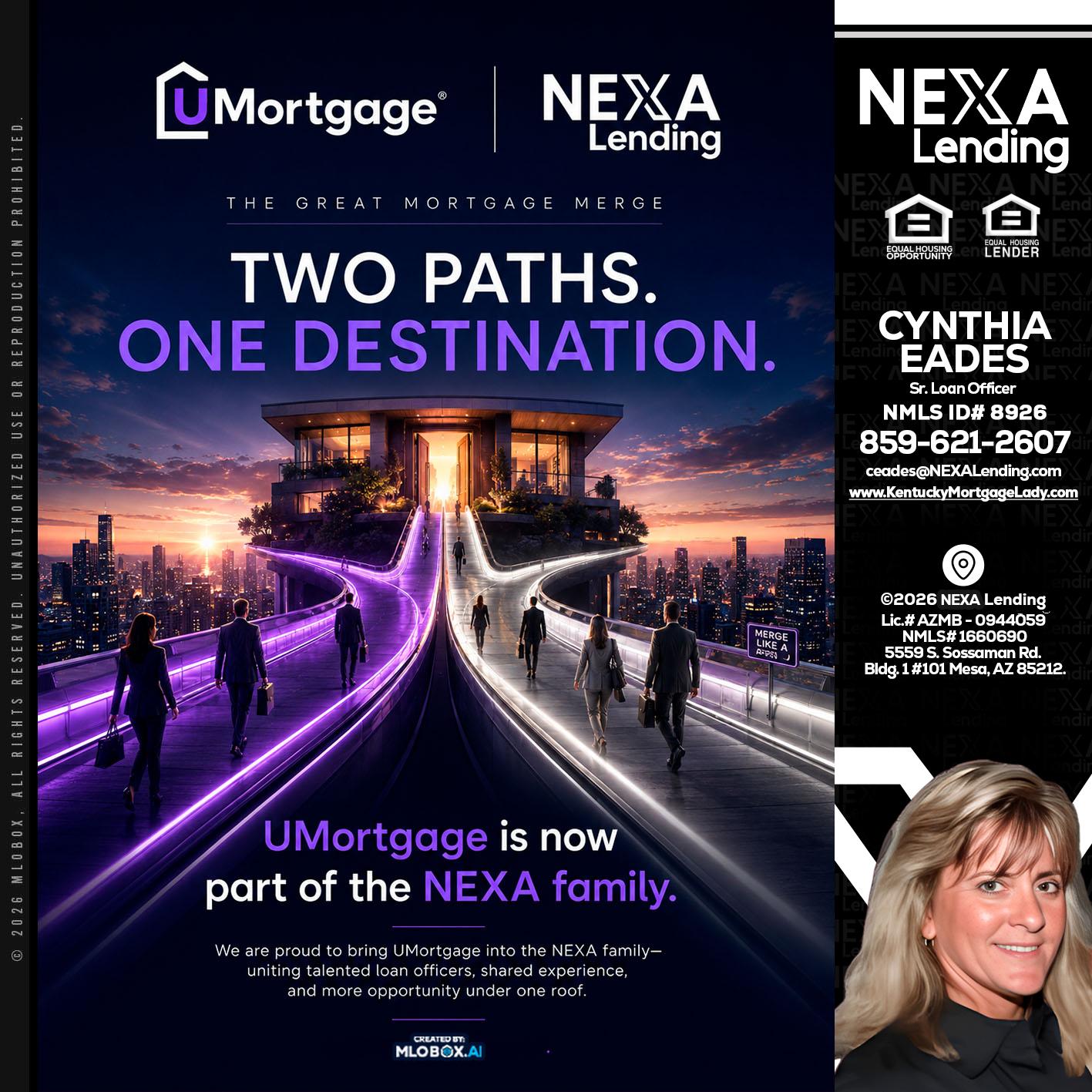 two path - Cynthia Eades -Sr. Loan Officer