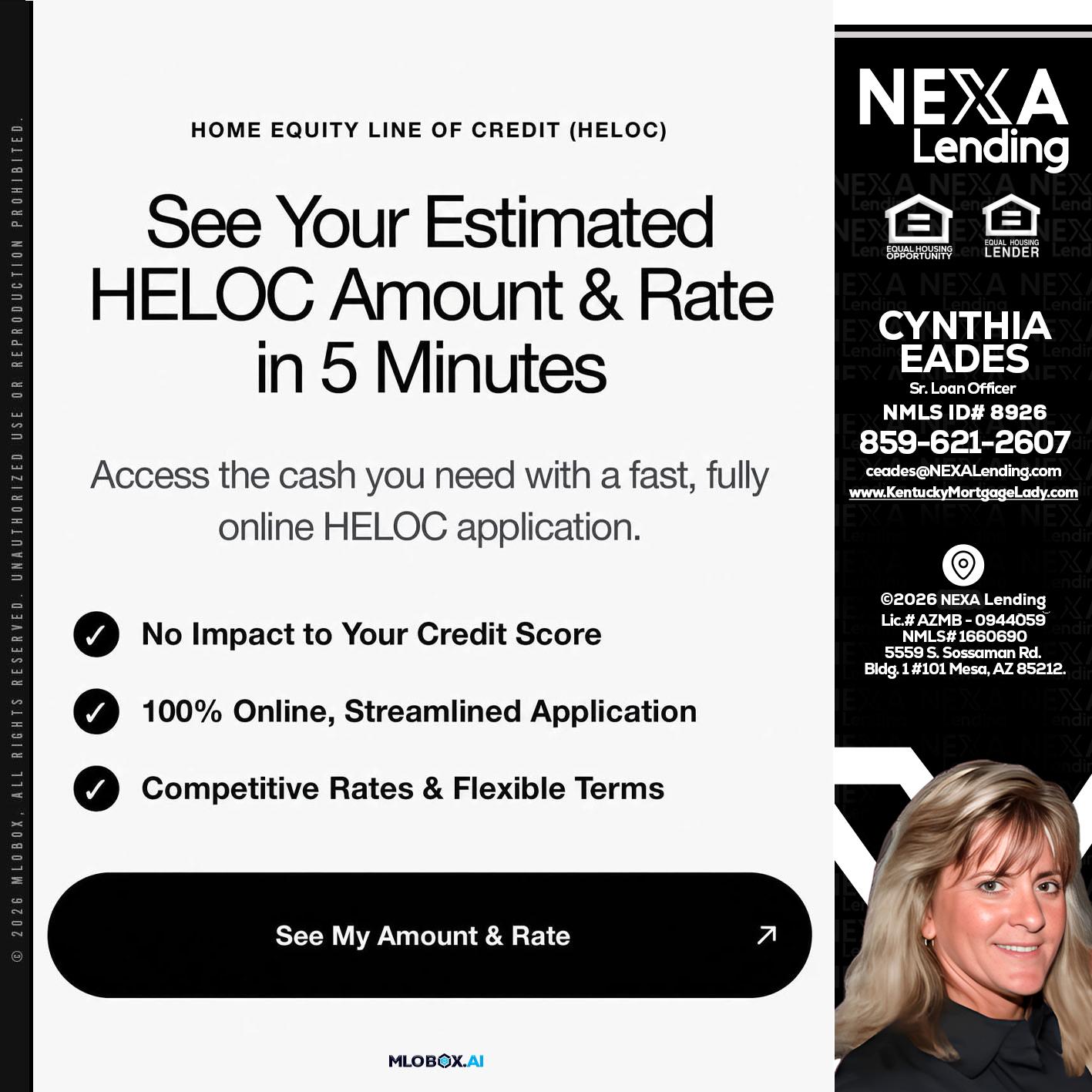 HELOC - Cynthia Eades -Sr. Loan Officer