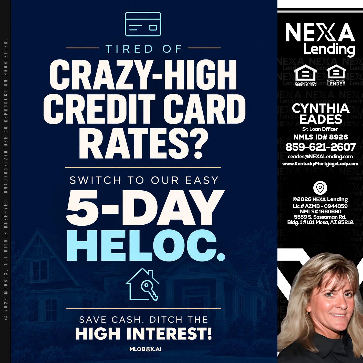 crazy high - Cynthia Eades -Sr. Loan Officer