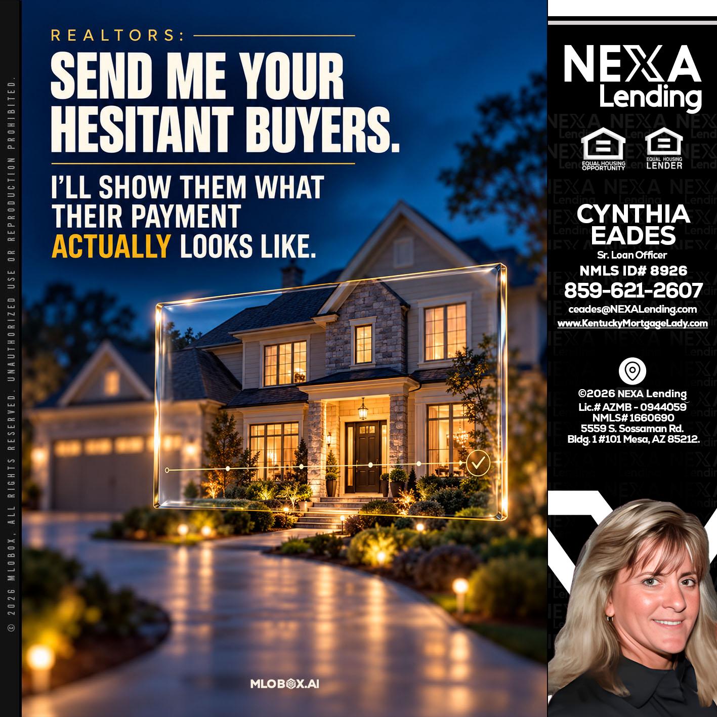 REALTOR - Cynthia Eades -Sr. Loan Officer